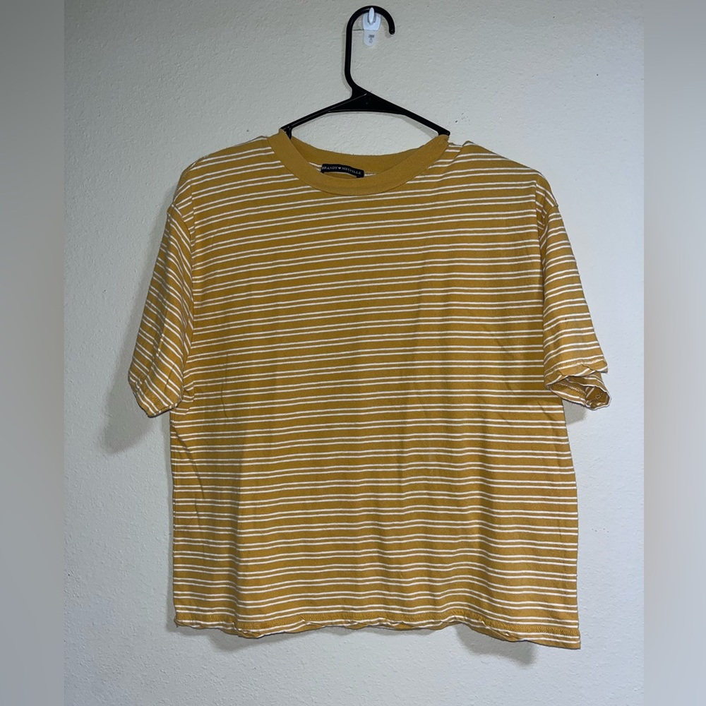 Striped Yellow Brandy Melville Top 💛